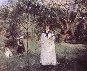 Berthe Morisot Catching the butterfly Spain oil painting artist